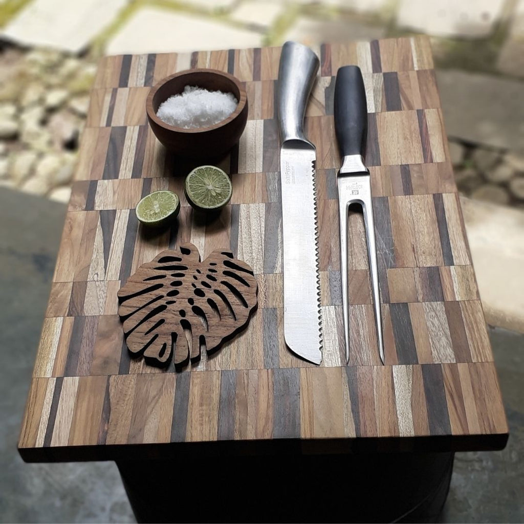 Upcycled End Grain Cutting Board - Pattern E (2 Sizes Available)-4